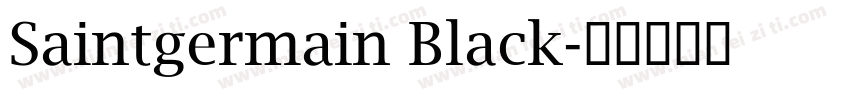 Saintgermain Black字体转换